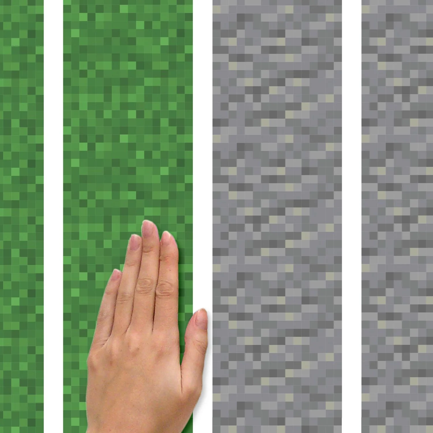 Minecraft Block Strips Wall Decals - Image 2