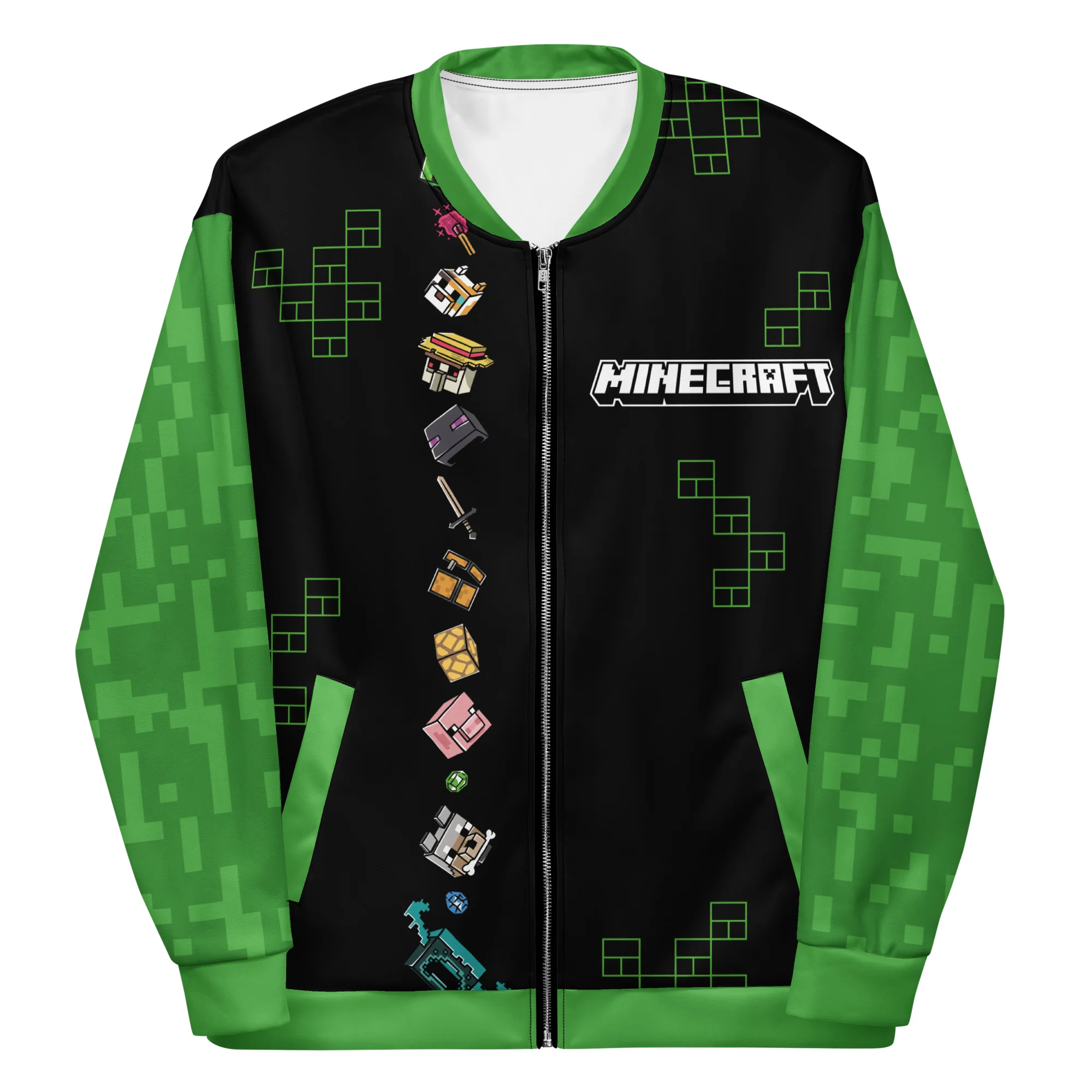Minecraft Bomber Jacket Mascot