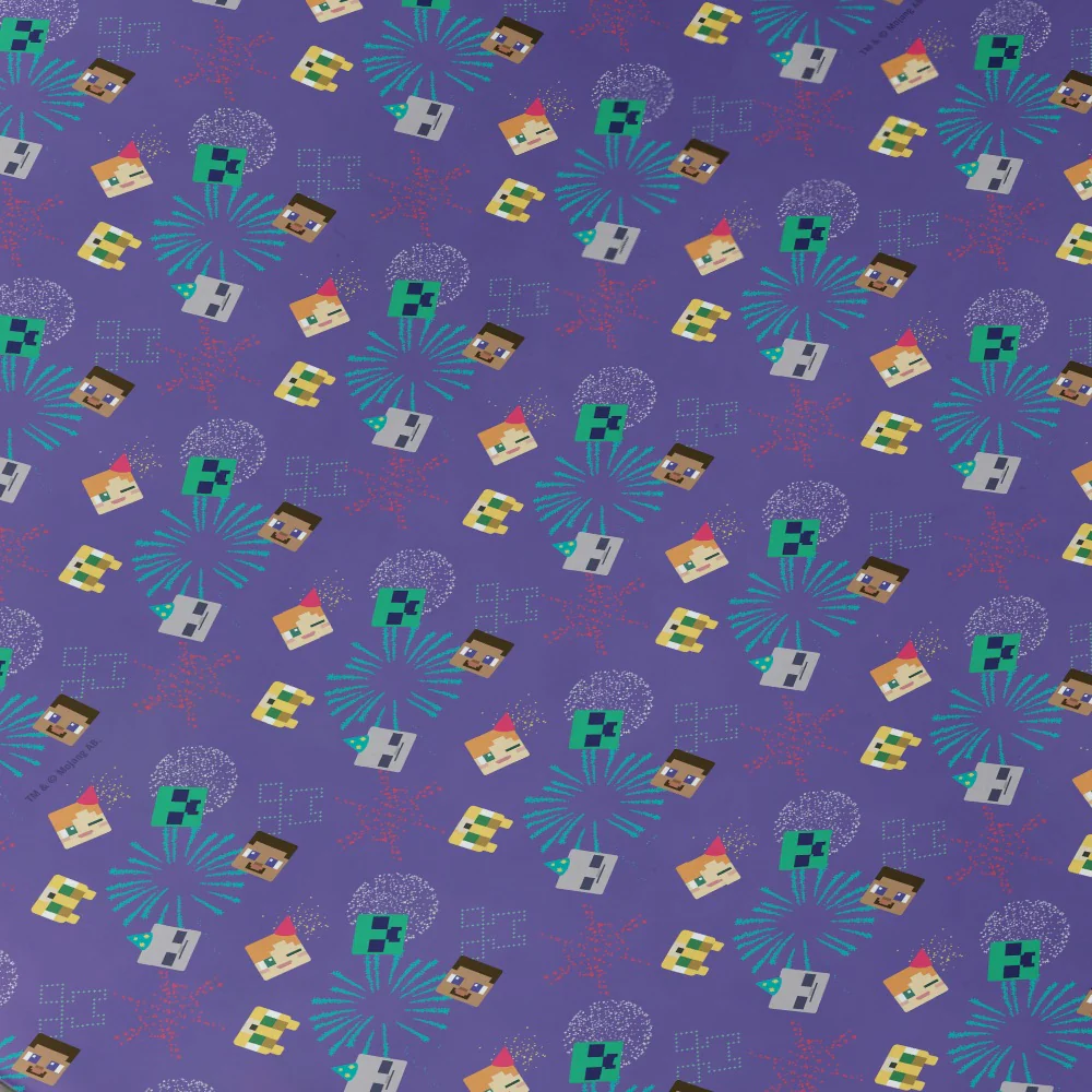 Minecraft Firework Wrapping Paper - Image 2