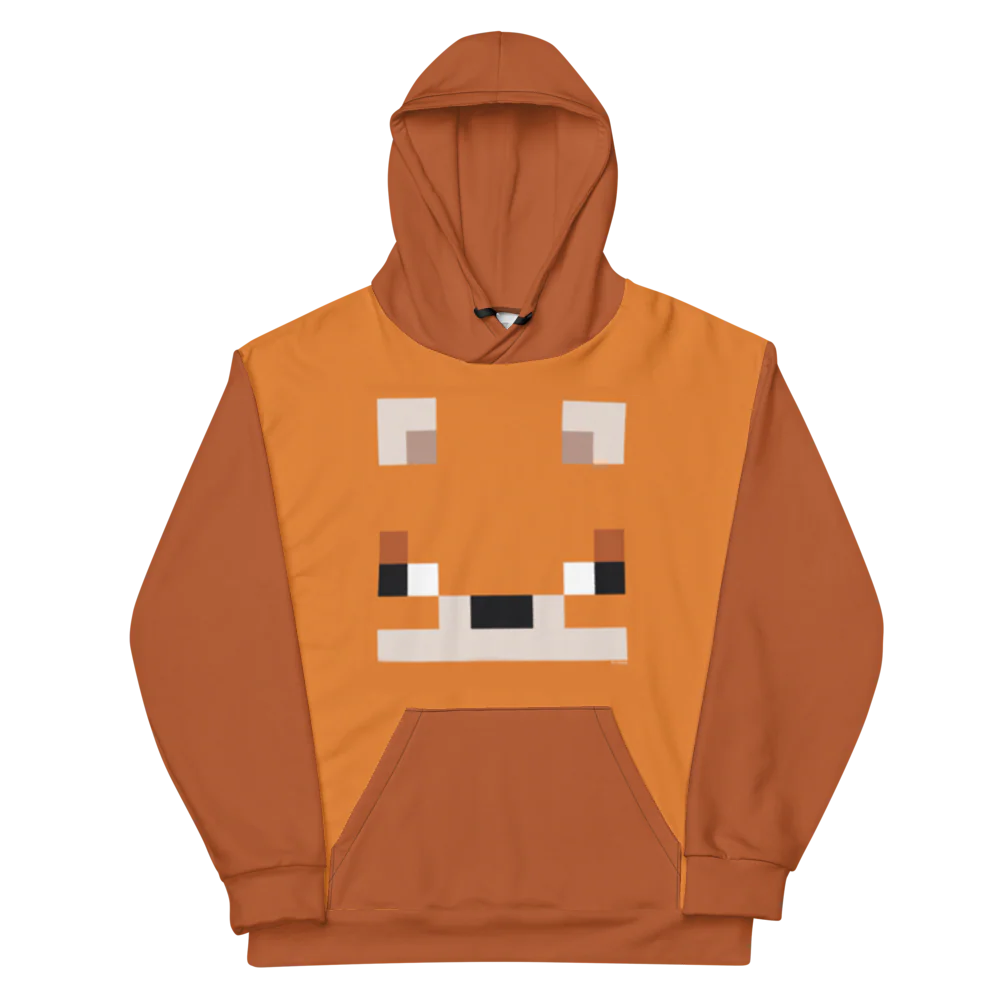 Minecraft Fox Adult Pullover Hoodie