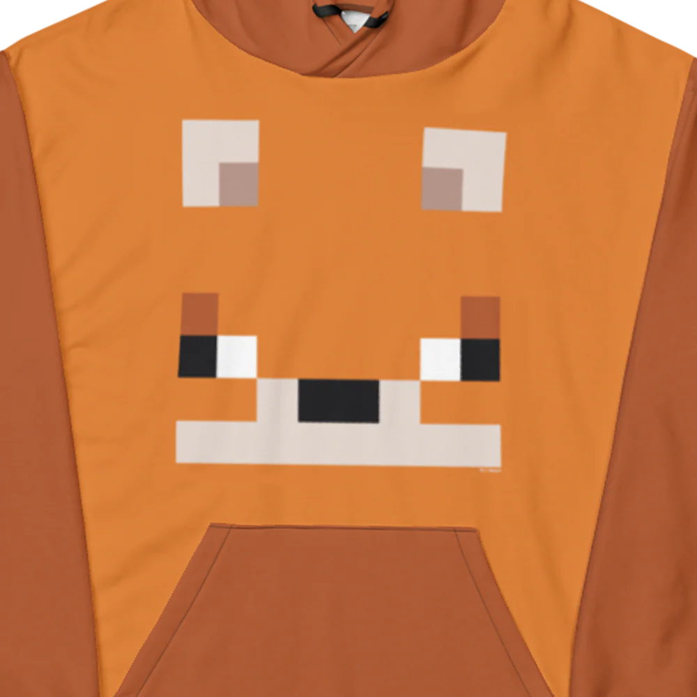 Minecraft Fox Adult Pullover Hoodie - Image 2