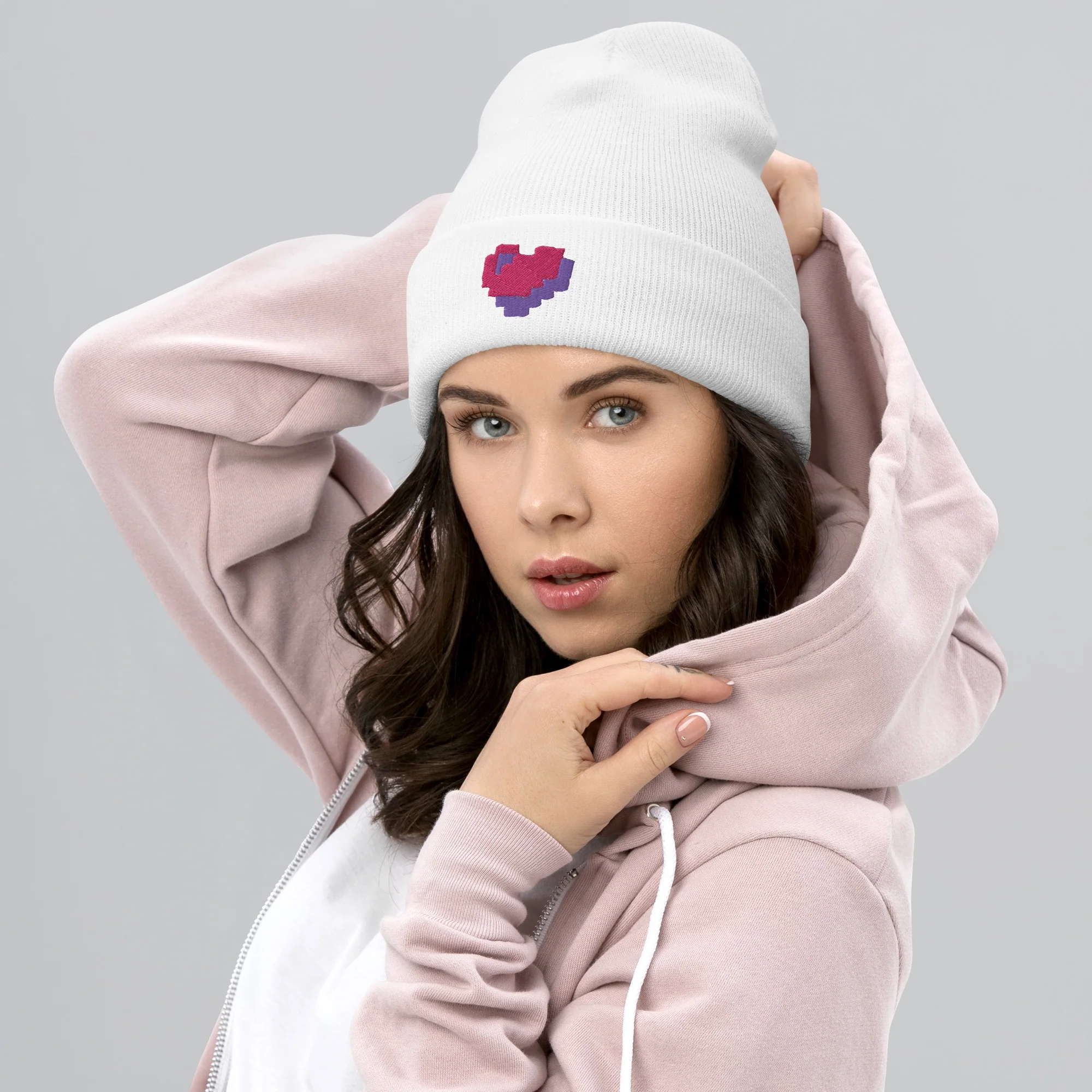 Minecraft Heart Cuffed Beanie - Image 6