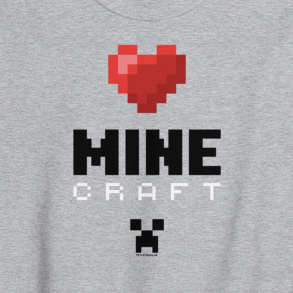 Minecraft Heart Sweatshirt - Image 2