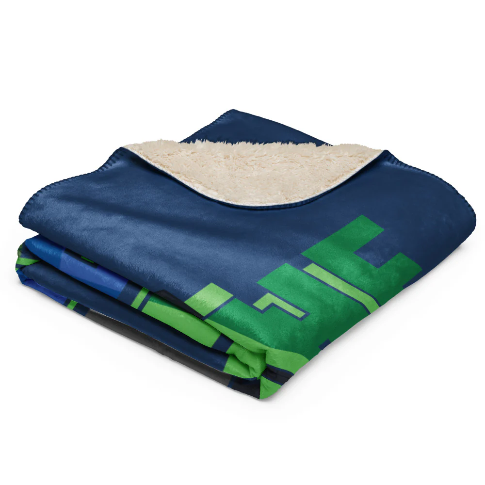 Minecraft Sleep Repeat Premium Sherpa Blanket - Image 14